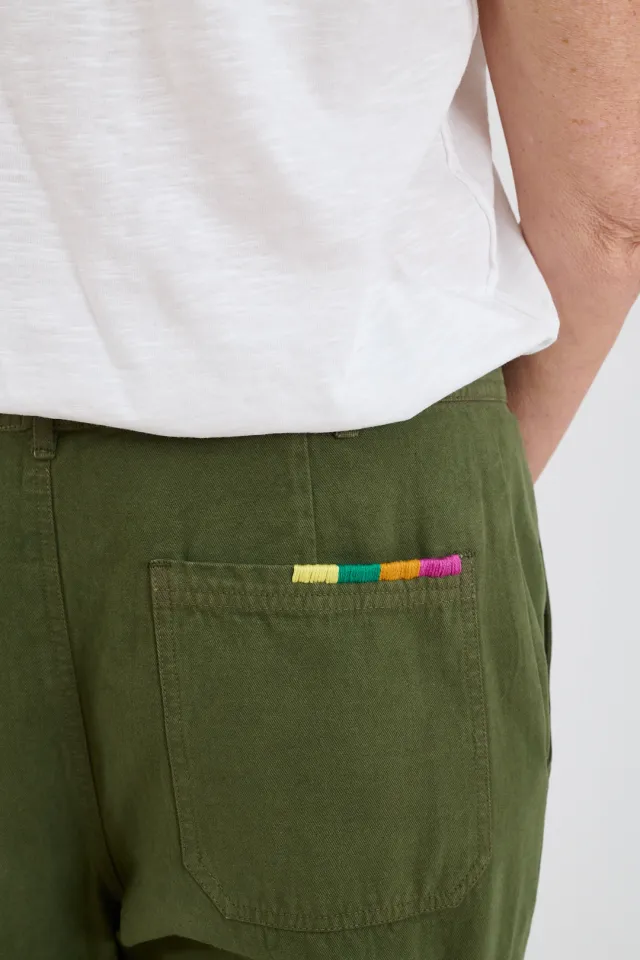 AXEL TWILL Cotton Women's Trousers | Story Topic