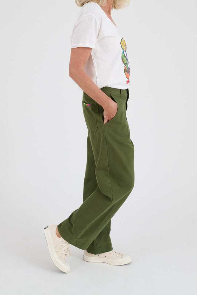 AXEL TWILL Cotton Women's Trousers | Story Topic