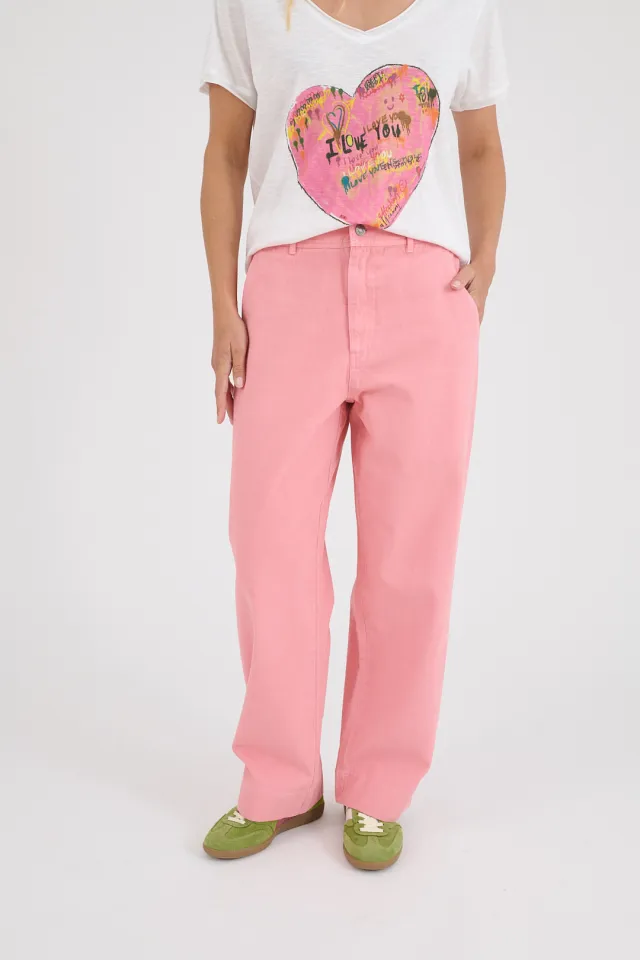 AXEL TWILL Cotton Women's Trousers | Story Topic