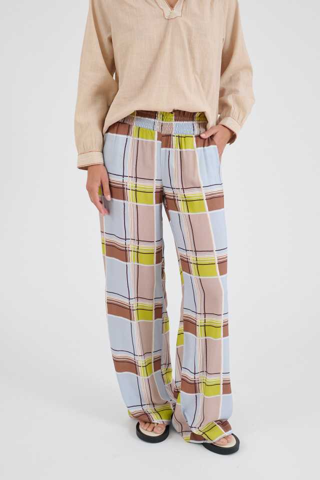 EMILE AYO Viscose Trousers for Women | Story Topic