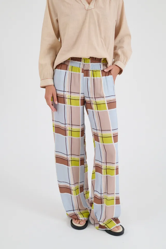 EMILE AYO Viscose Trousers for Women | Story Topic