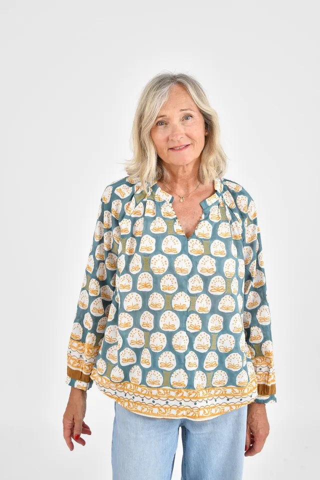 IRIS EPI Cotton Blouses for Women | Story Topic
