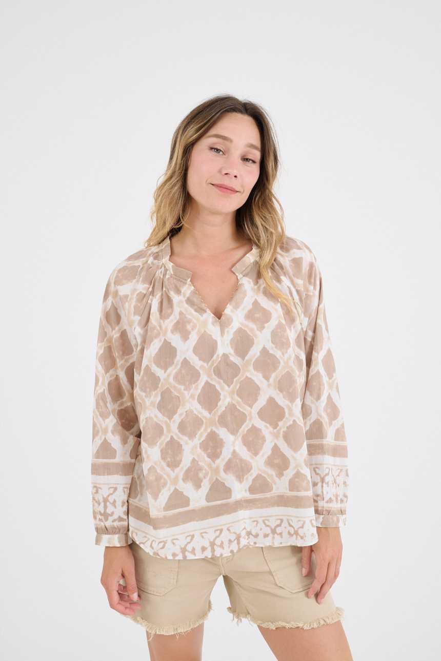 IRIS TIFFANY Cotton Blouses for Women | Story Topic