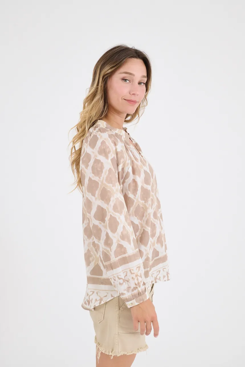 IRIS TIFFANY Cotton Blouses for Women | Story Topic