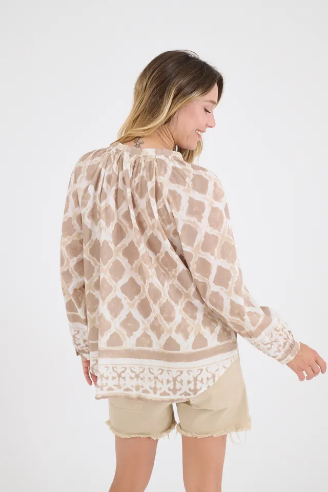 IRIS TIFFANY Cotton Blouses for Women | Story Topic