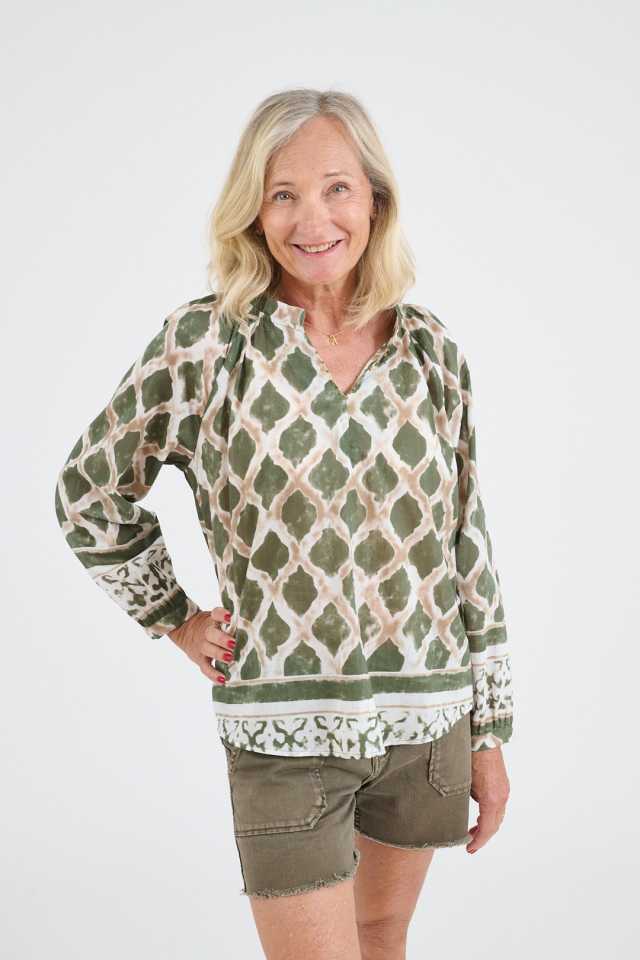 IRIS TIFFANY Cotton Blouses for Women | Story Topic