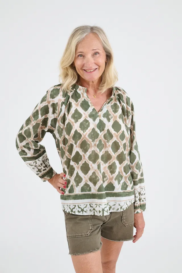 IRIS TIFFANY Cotton Blouses for Women | Story Topic