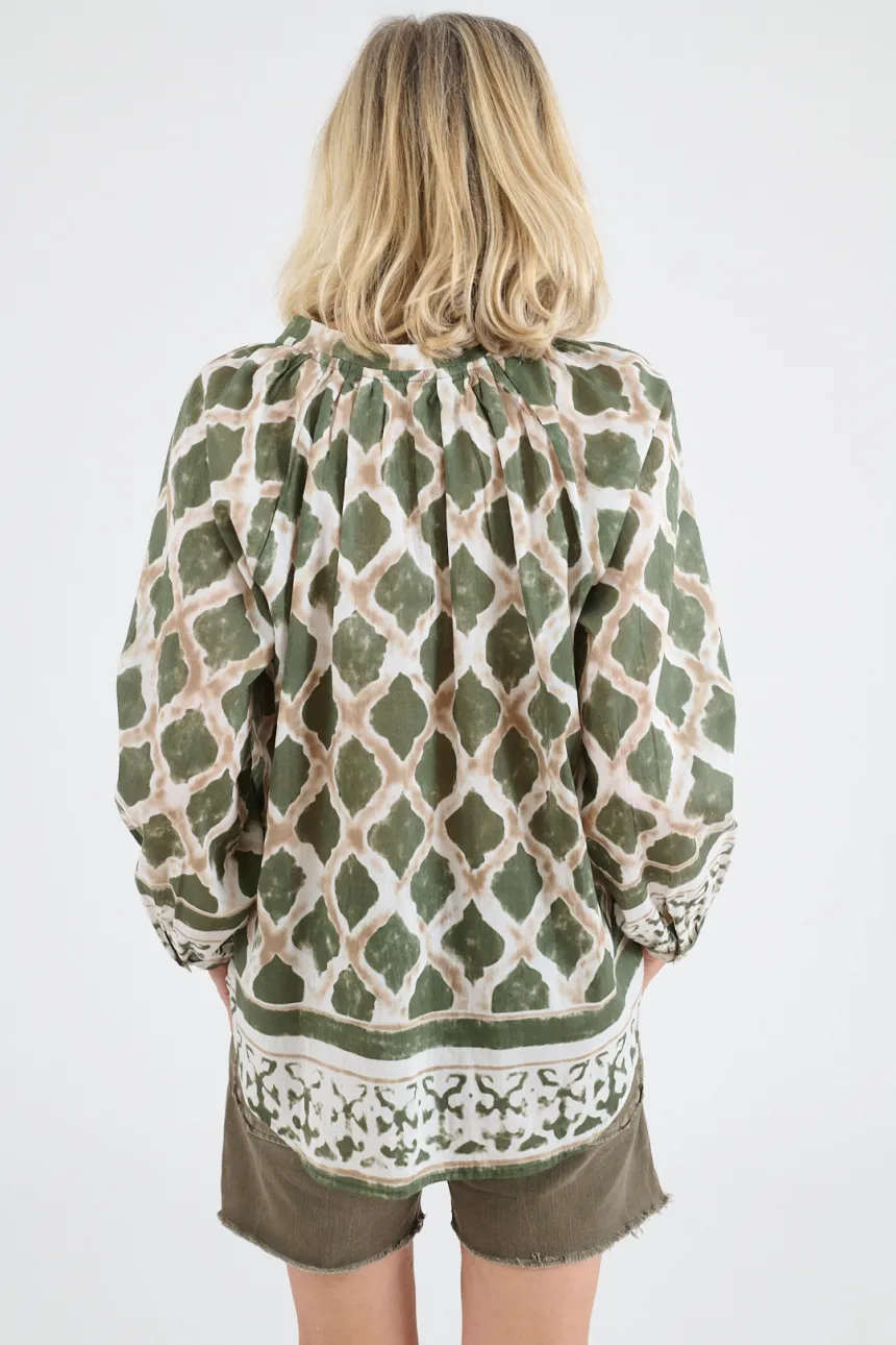IRIS TIFFANY Cotton Blouses for Women | Story Topic