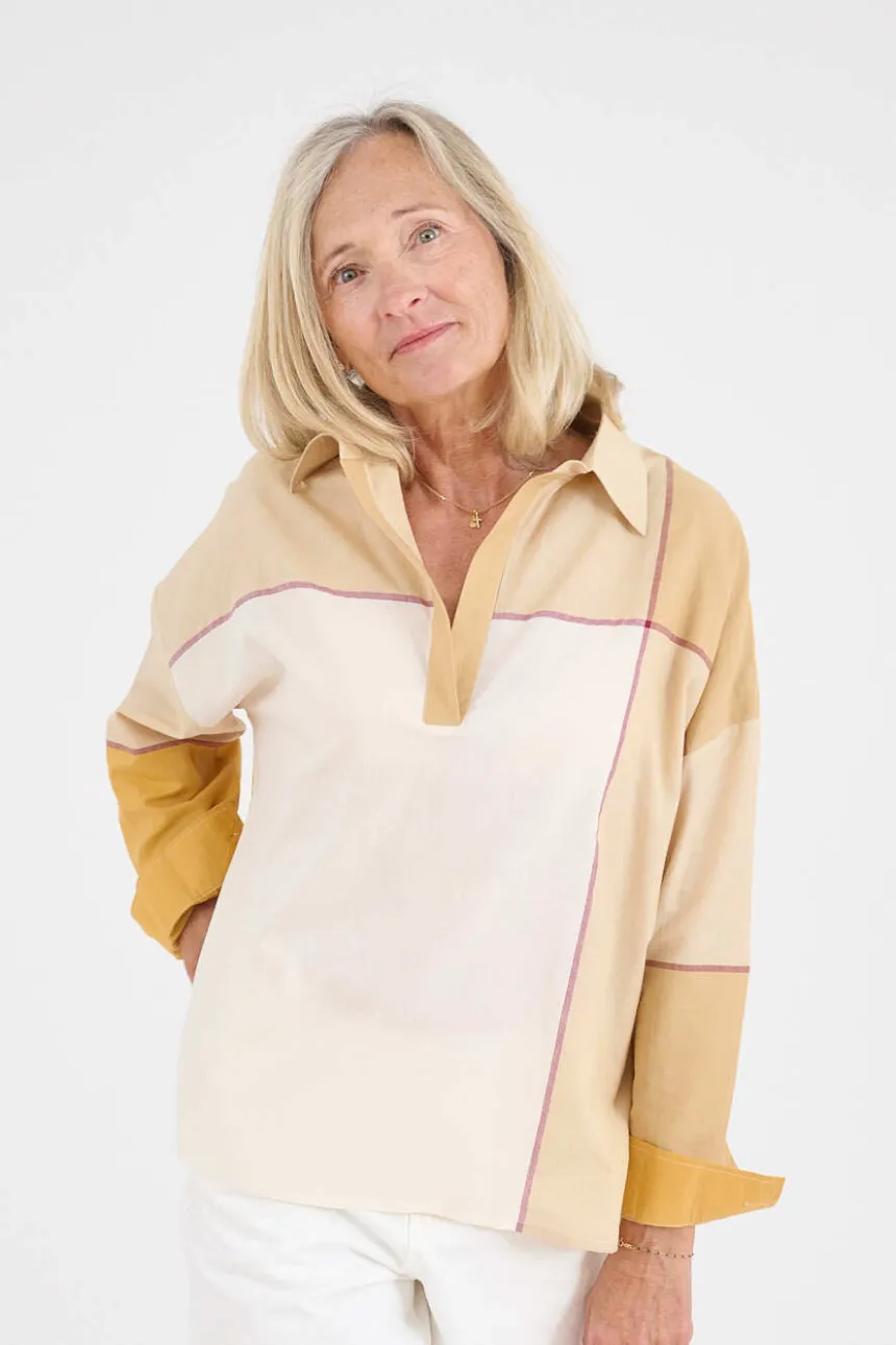 LILOU NATE Women's Cotton Shirts | Story Topic