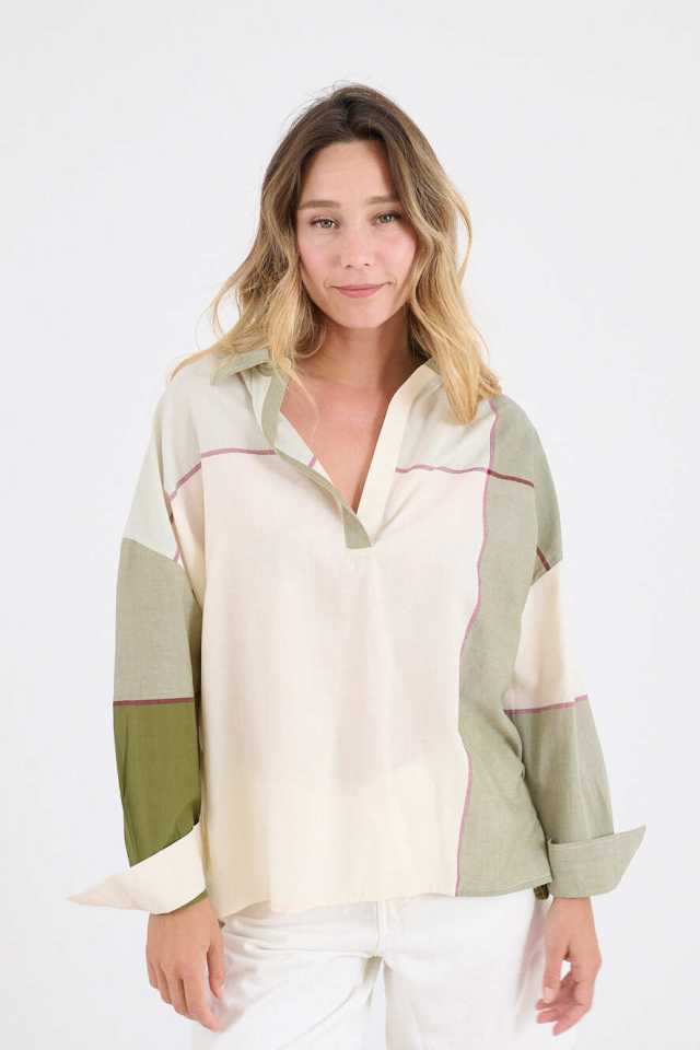LILOU NATE Women's Cotton Shirts | Story Topic