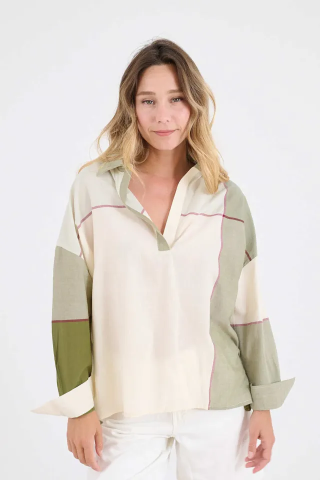 LILOU NATE Women's Cotton Shirts | Story Topic