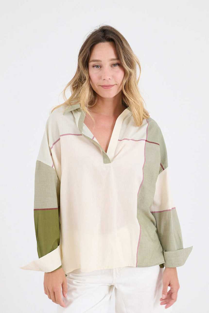 LILOU NATE Women's Cotton Shirts | Story Topic