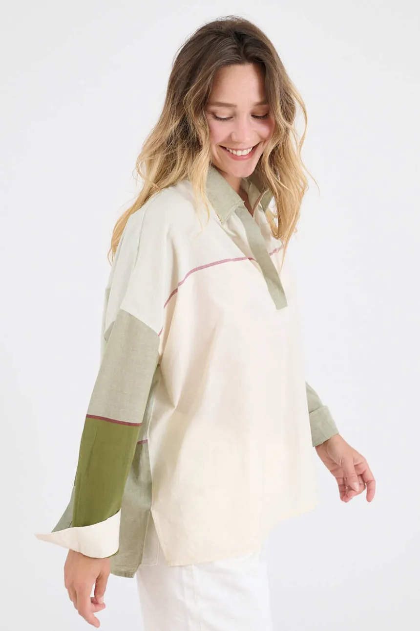 LILOU NATE Women's Cotton Shirts | Story Topic