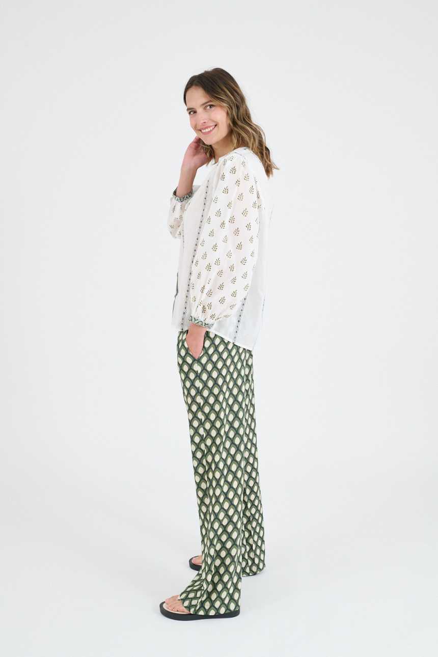 LUCIE FLOWERS Cotton Blouses for Women | Story Topic