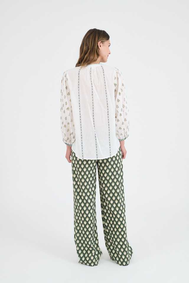 LUCIE FLOWERS Cotton Blouses for Women | Story Topic