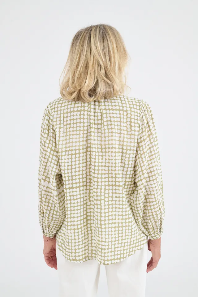 LUCIE POLKA DOT Cotton Blouses for Women | Story Topic