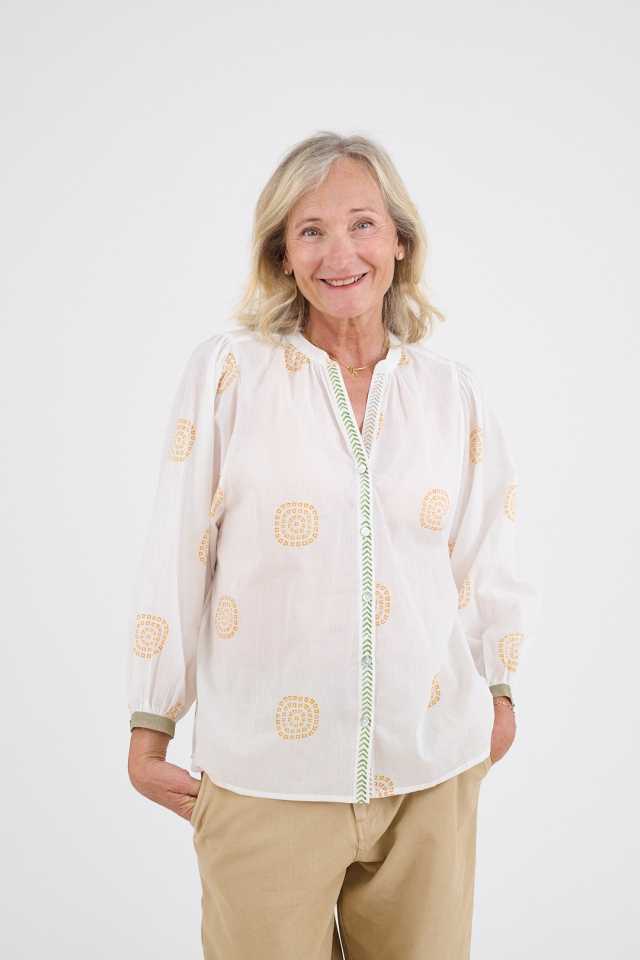 LUCIE SOLEIL Women's Cotton Blouses | Story Topic