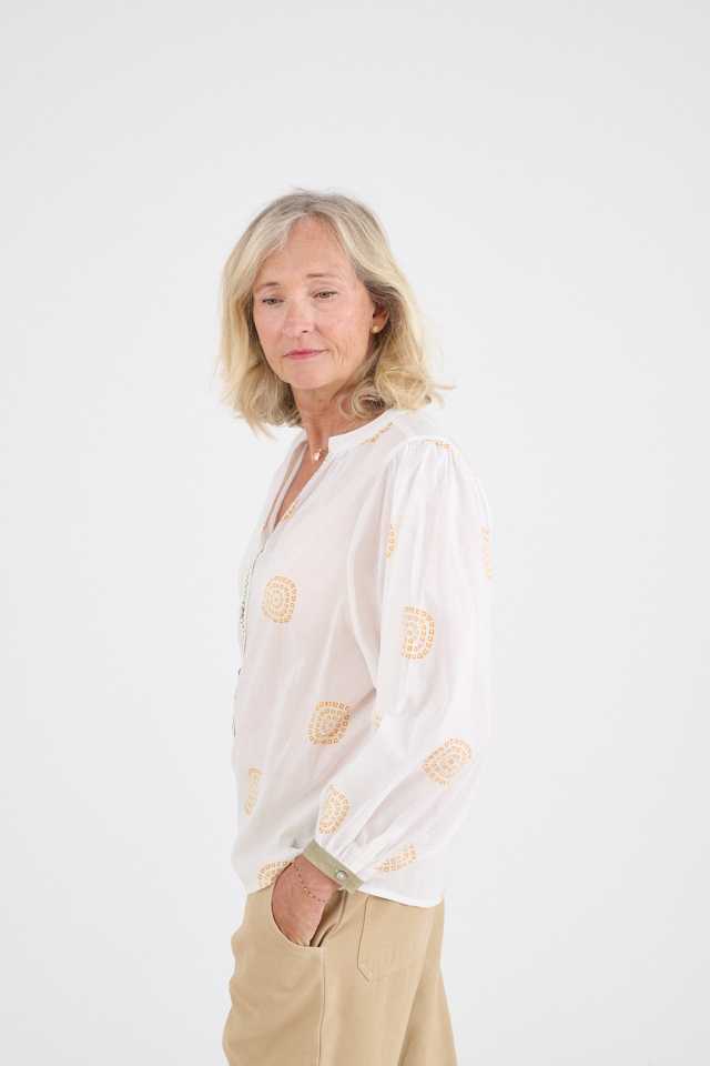 LUCIE SOLEIL Women's Cotton Blouses | Story Topic