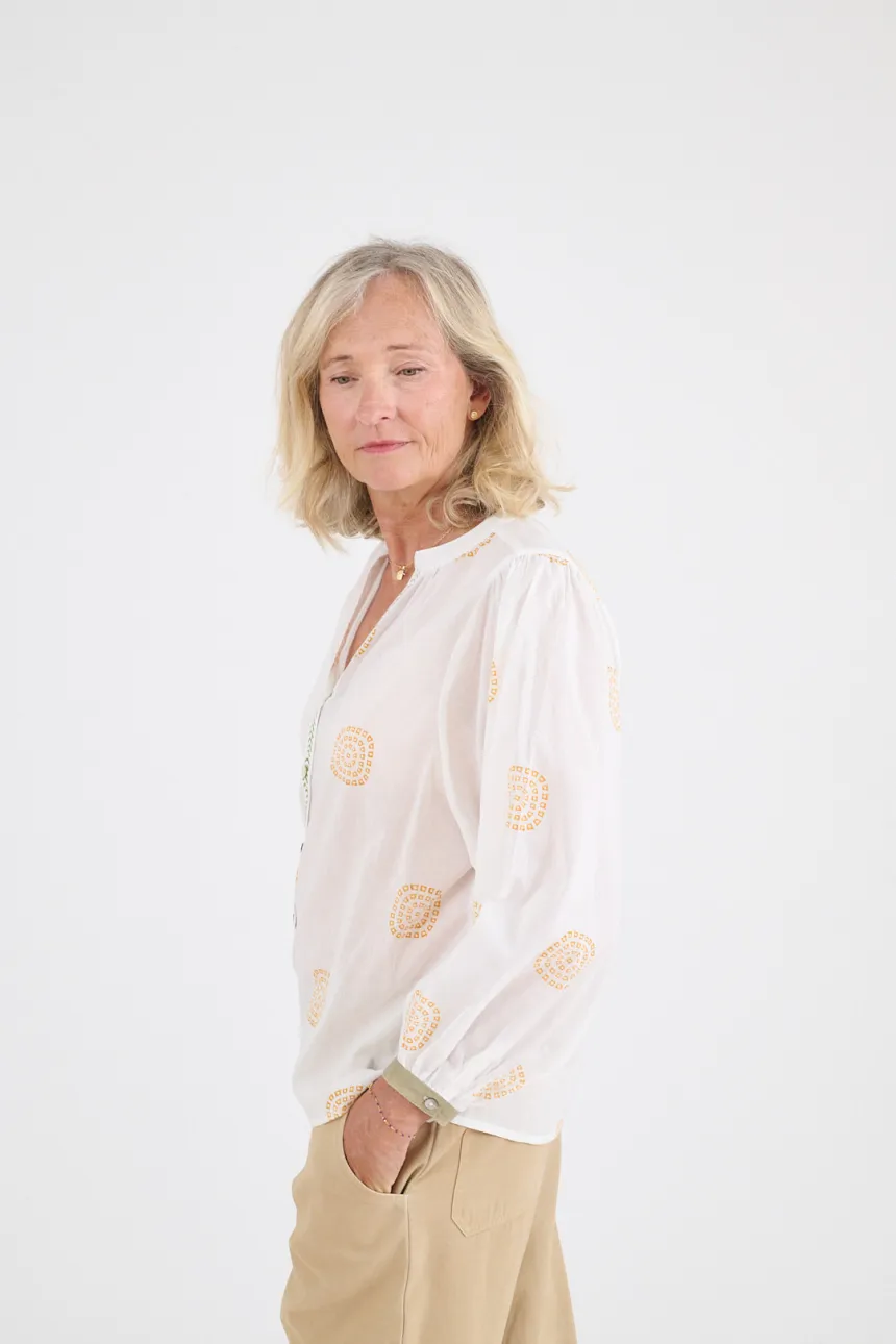 LUCIE SOLEIL Women's Cotton Blouses | Story Topic