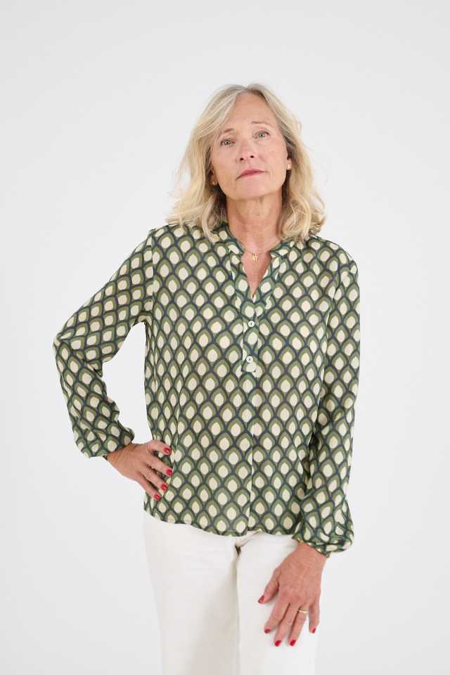 OLIVIA GEO Modal Blouses for Women | Story Topic 