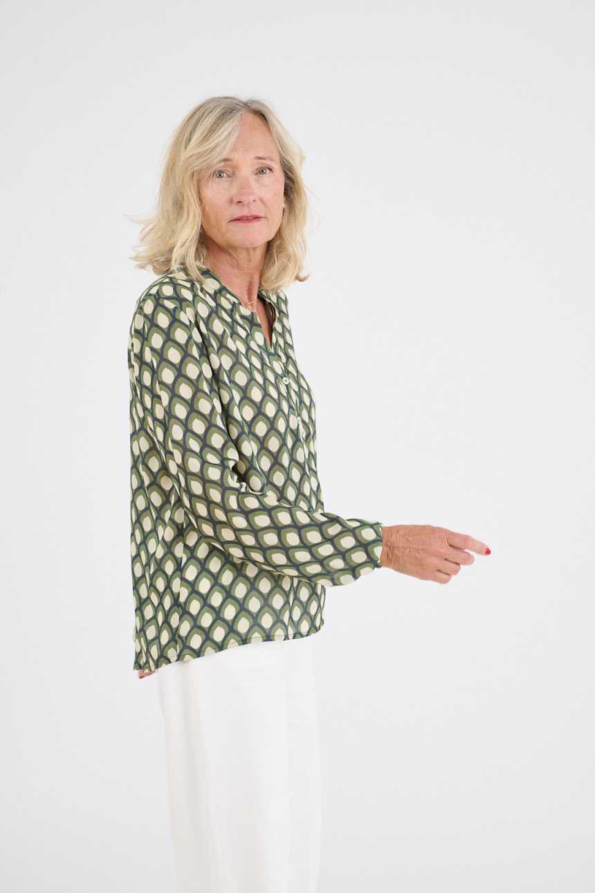 OLIVIA GEO Modal Blouses for Women | Story Topic 