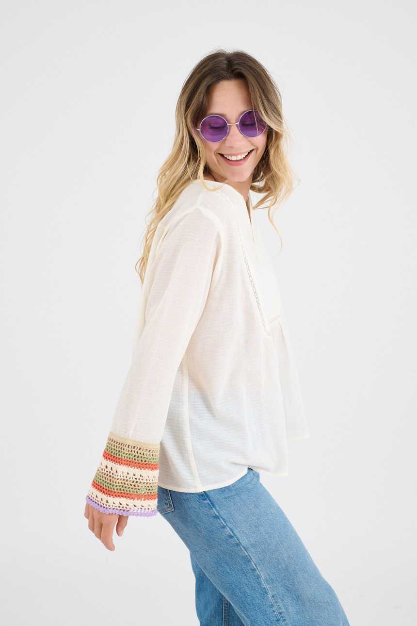 SUMY CROCHET Cotton Blouses for Women | Story Topic 