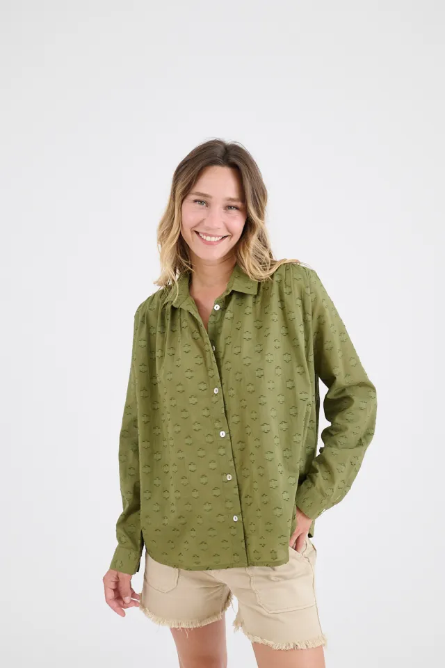 VICTOIRE SOLID Cotton Shirts for Women | Story Topic 