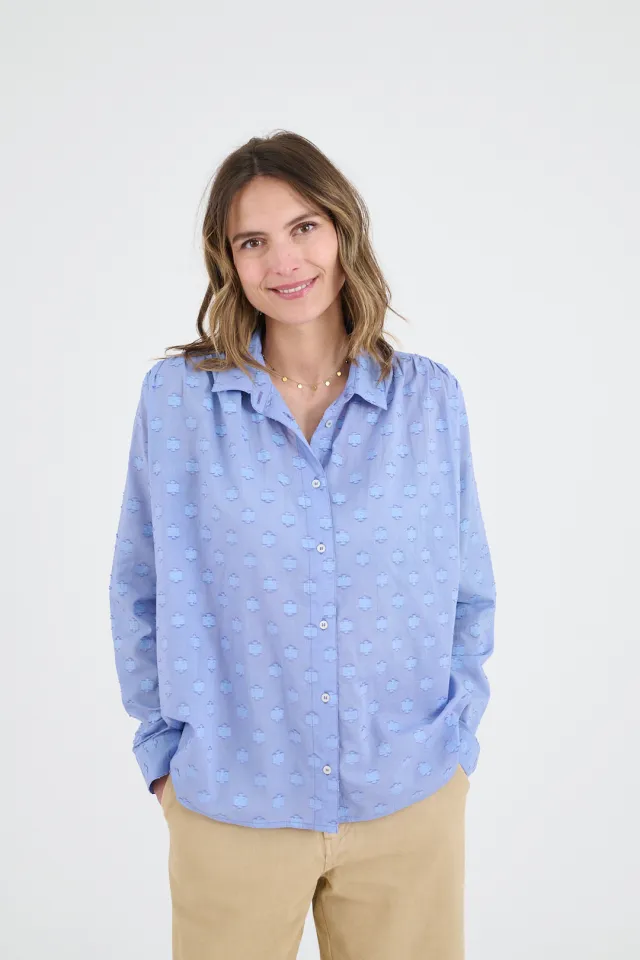 VICTOIRE SOLID Cotton Shirts for Women | Story Topic 