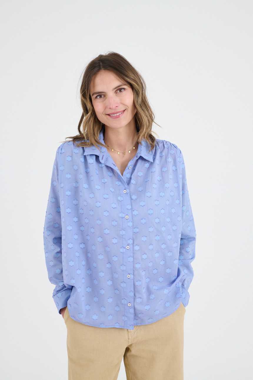 VICTOIRE SOLID Cotton Shirts for Women | Story Topic 