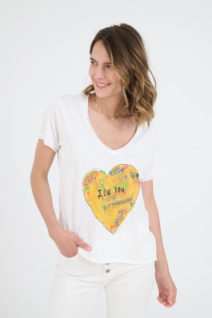 VITA HEART Cotton T-shirts for Women | Story Topic 