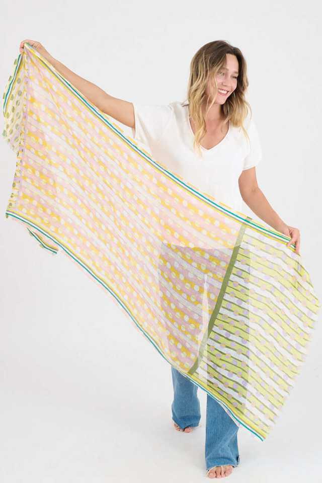 BUBBLE Linen Scarves | Story Topic