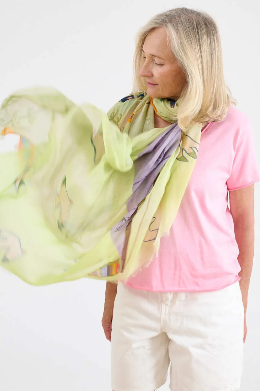 GERTRUD Scarves in Modal, Silk | Story Topic