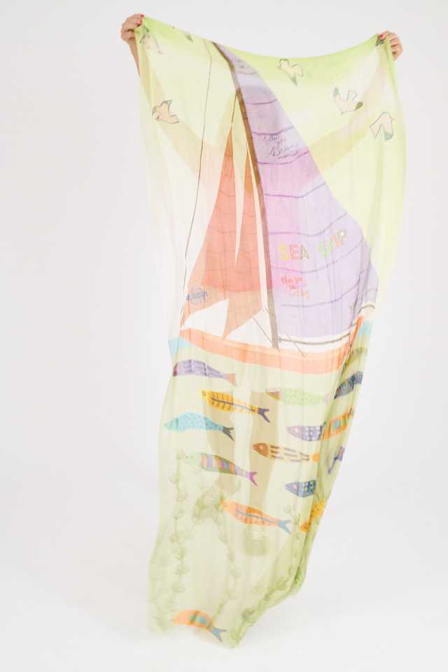 GERTRUD Scarves in Modal, Silk | Story Topic