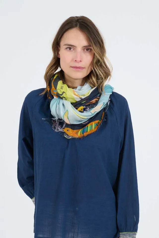 GERTRUD Scarves in Modal, Silk | Story Topic