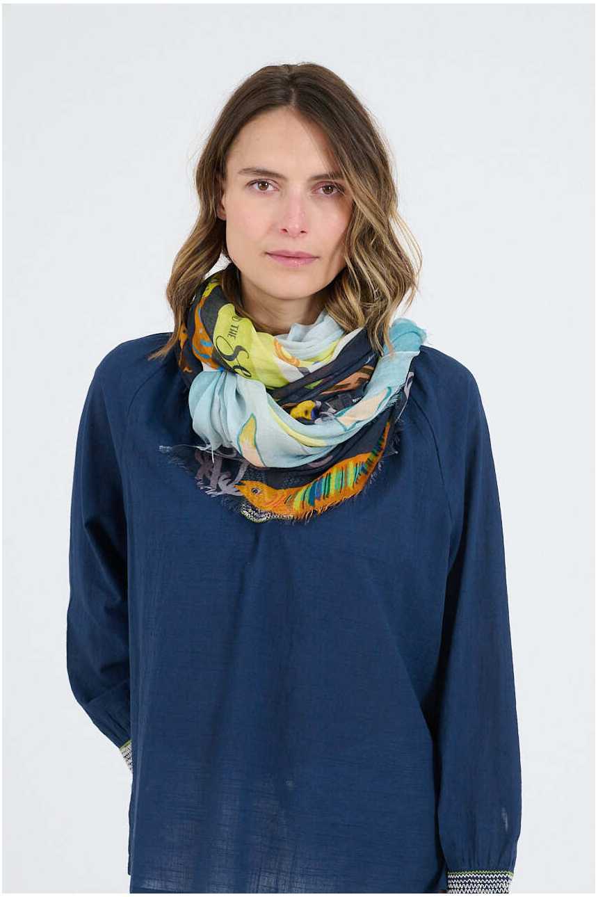 GERTRUD Scarves in Modal, Silk | Story Topic