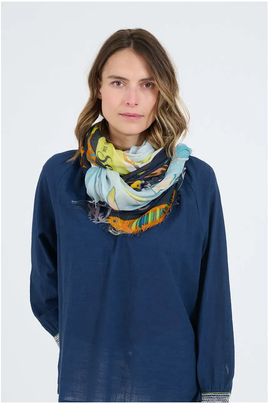 GERTRUD Scarves in Modal, Silk | Story Topic