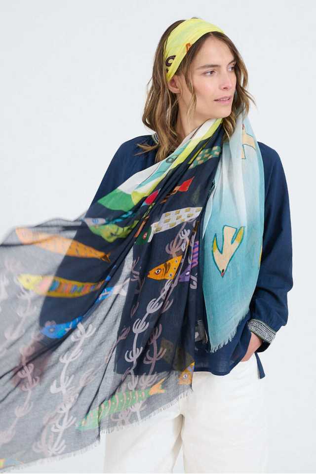 GERTRUD Scarves in Modal, Silk | Story Topic