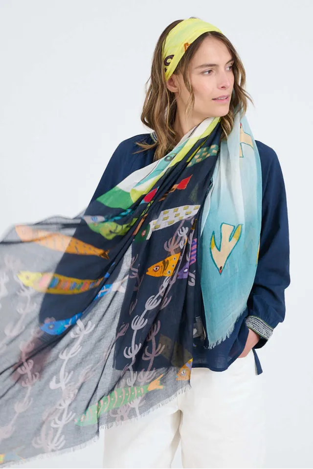 GERTRUD Scarves in Modal, Silk | Story Topic