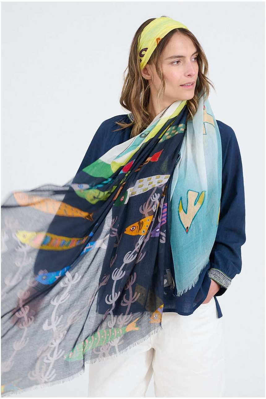 GERTRUD Scarves in Modal, Silk | Story Topic