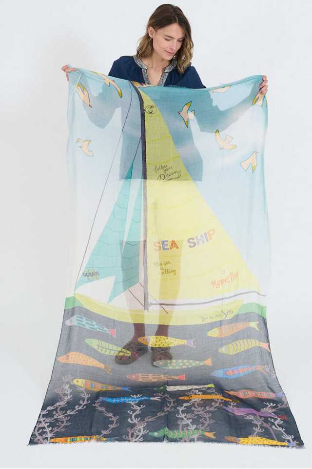 GERTRUD Scarves in Modal, Silk | Story Topic