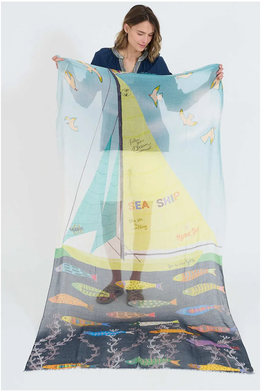 GERTRUD Scarves in Modal, Silk | Story Topic