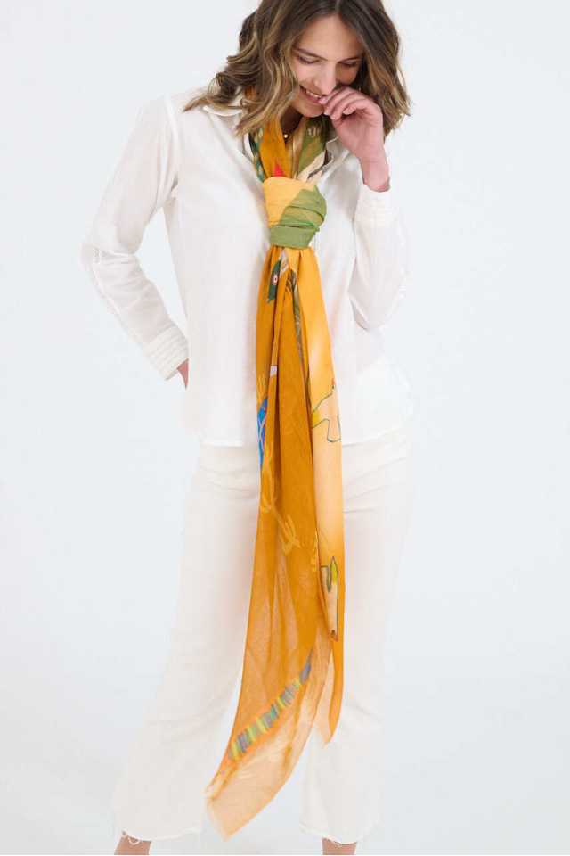 GERTRUD Scarves in Modal, Silk | Story Topic