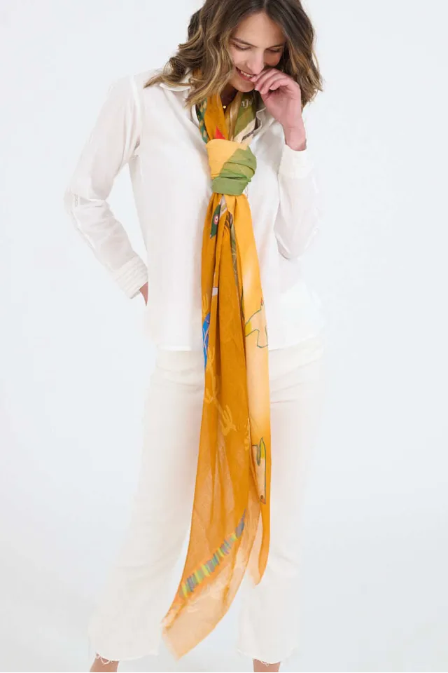 GERTRUD Scarves in Modal, Silk | Story Topic