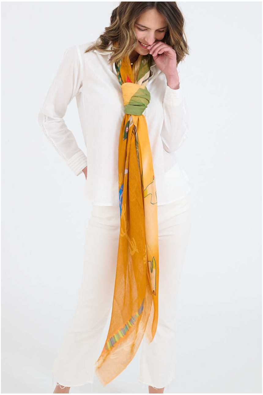 GERTRUD Scarves in Modal, Silk | Story Topic