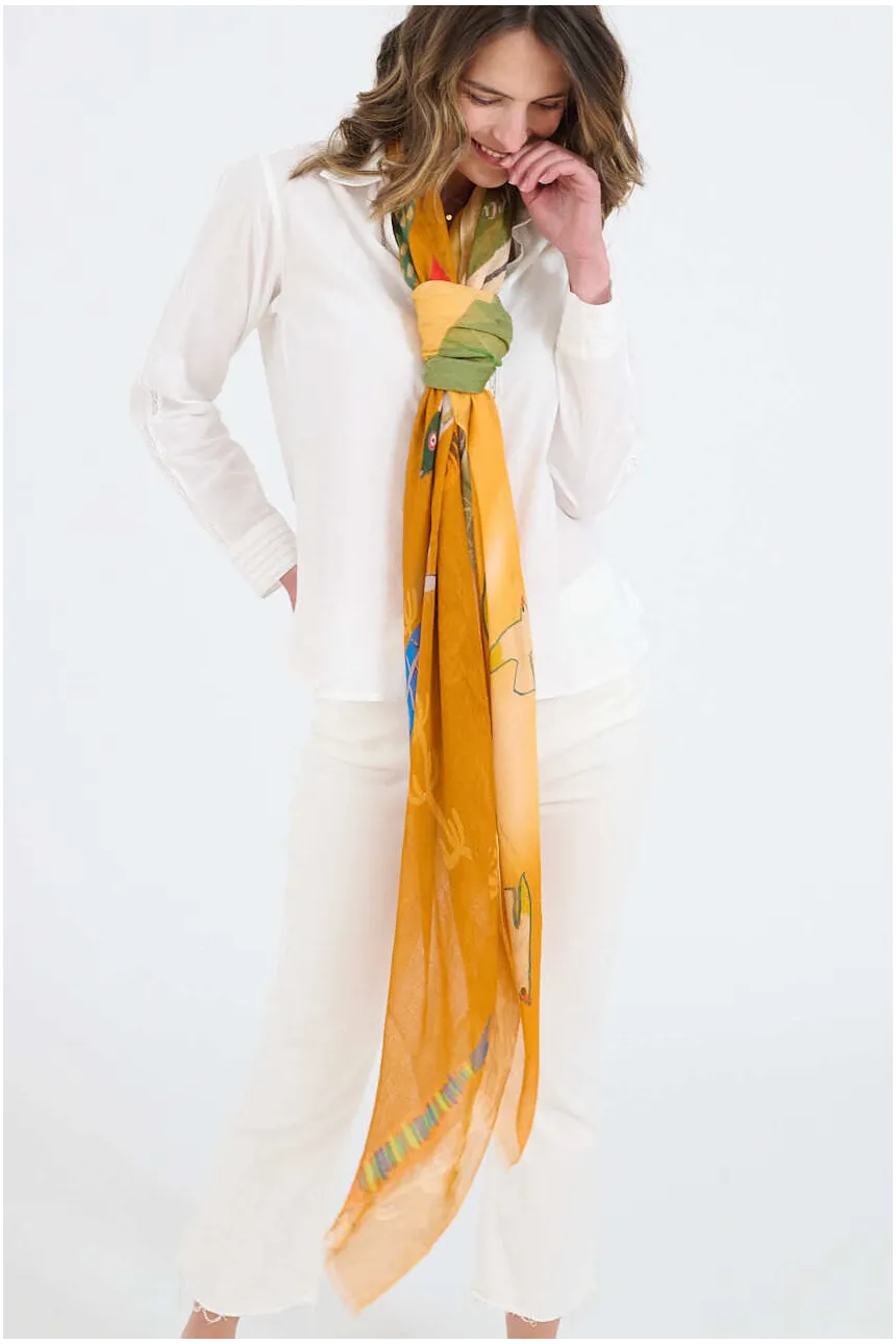 GERTRUD Scarves in Modal, Silk | Story Topic