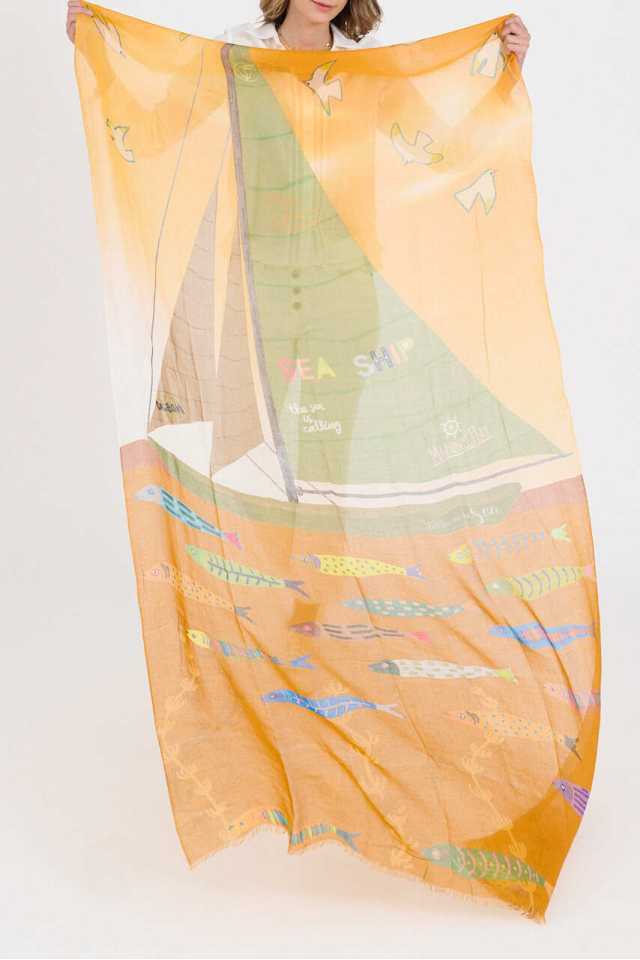 GERTRUD Scarves in Modal, Silk | Story Topic
