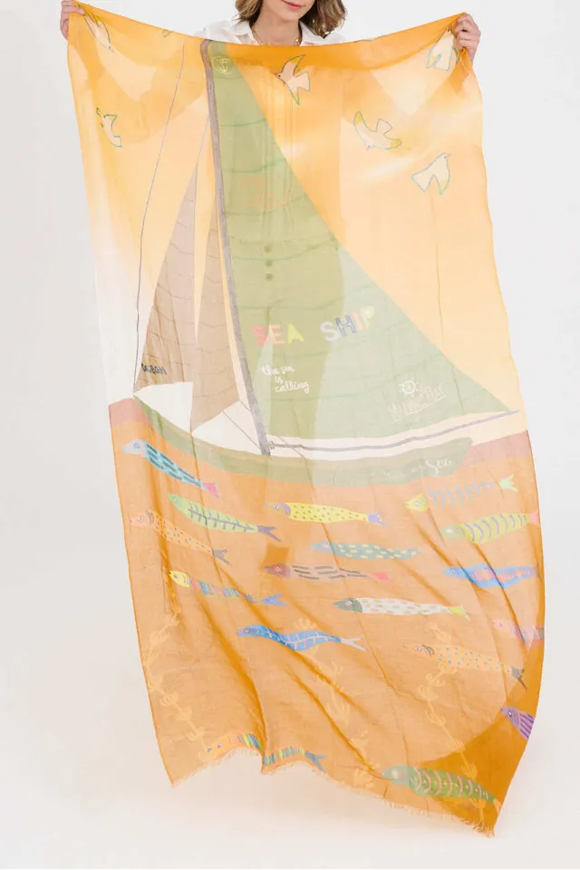 GERTRUD Scarves in Modal, Silk | Story Topic