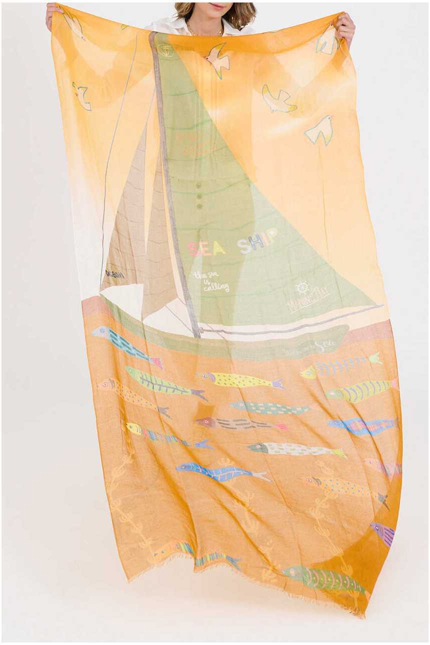 GERTRUD Scarves in Modal, Silk | Story Topic