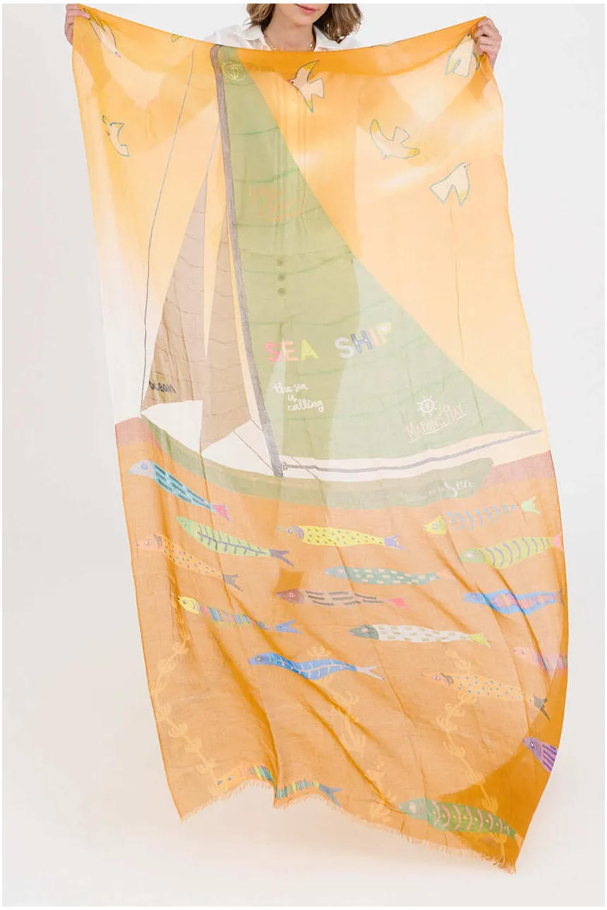 GERTRUD Scarves in Modal, Silk | Story Topic