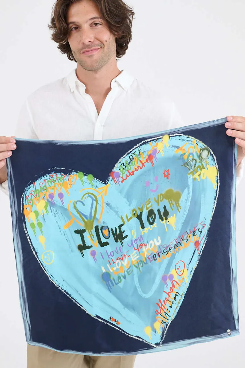 HEART SMALL silk twillies | Story Topic